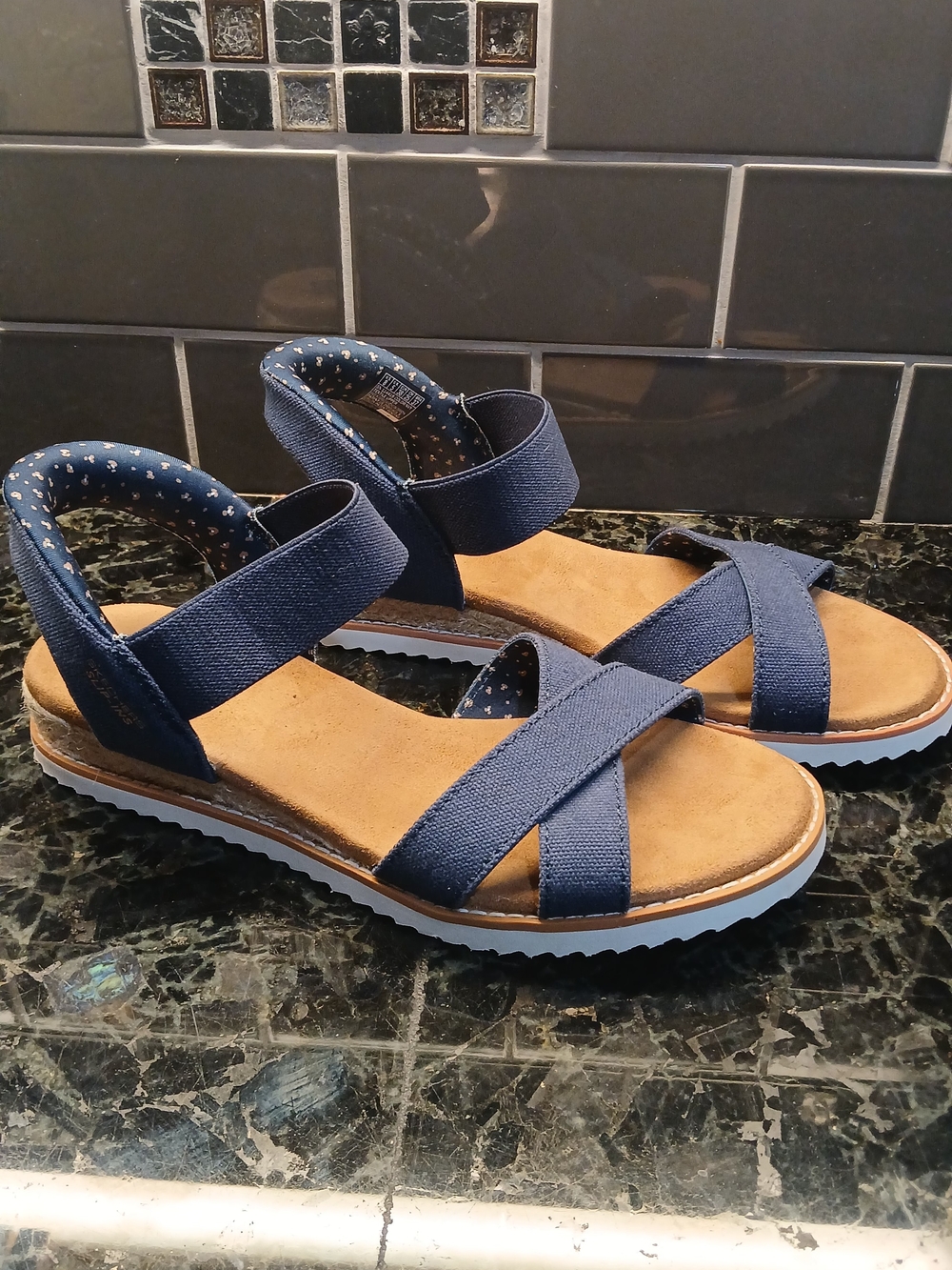 Women's, Skechers Hands-free Slip-ins BOBS Desert Kiss Sandals, Size 8